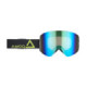 AMOQ MX Goggles Vision Magnetic Black-HiVis - Gold Mirror