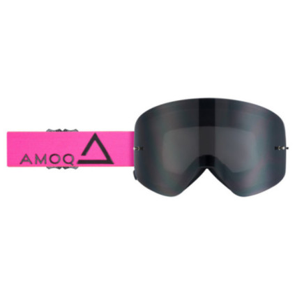 AMOQ MX Goggles Vision Magnetic Pink-Black - Smoke