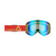 AMOQ MX Goggles Vision Magnetic Red-HiVis - Gold Mirror