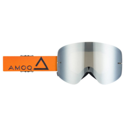 AMOQ MX Goggles Vision Magnetic Orange-Black - Silver Mirror