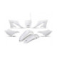 UFO Plastic kit 5-parts White 046 YZ125/250 2022-