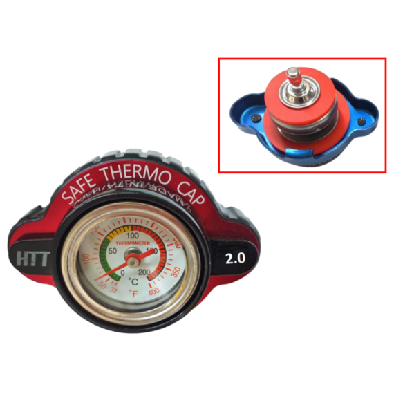 Sixty5 Radiator Cap with temp cauge 2.0bar Ho/Ka/Su/Ya