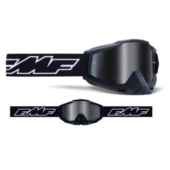 FMF POWERBOMB Goggle Rocket Black - Mirror Silver Lens