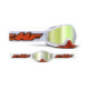 FMF POWERBOMB Goggle Rocket White - Mirror True Gold Lens