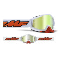 FMF POWERBOMB Goggle Rocket White - Mirror True Gold Lens