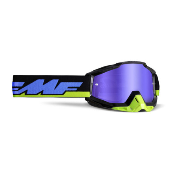 FMF POWERBOMB Goggle Talladega - Mirror Blue Lens