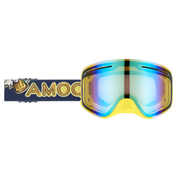 AMOQ Vision Vent+ Magnetic Goggles Beer - Gold Mirror