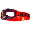 Just1 Goggle Nerve Absolute Black - Red Mirror Red Lens