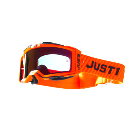 Just1 Goggle Nerve Korten Orange - Black Mirror Red Lens