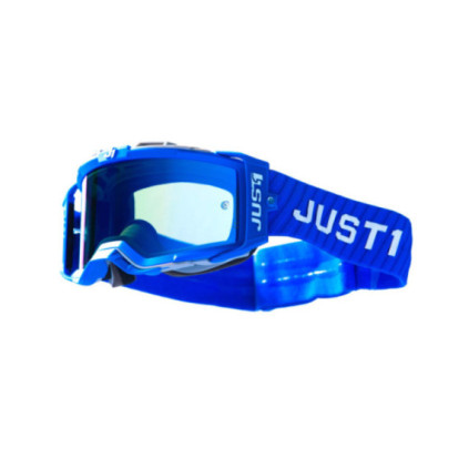 Just1 Goggle Nerve Korten Blue - White Mirror Silver Lens