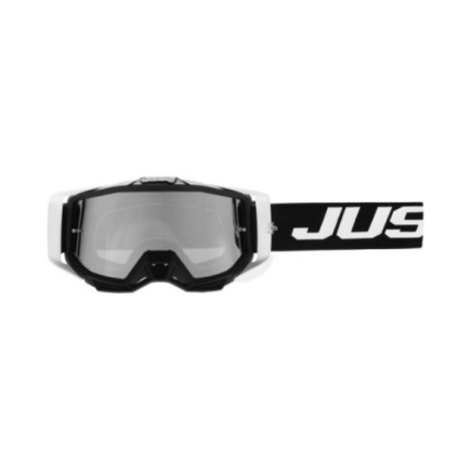 Just1 Goggle Iris 2.0 Logo White - Black Mirror Silver Lens 