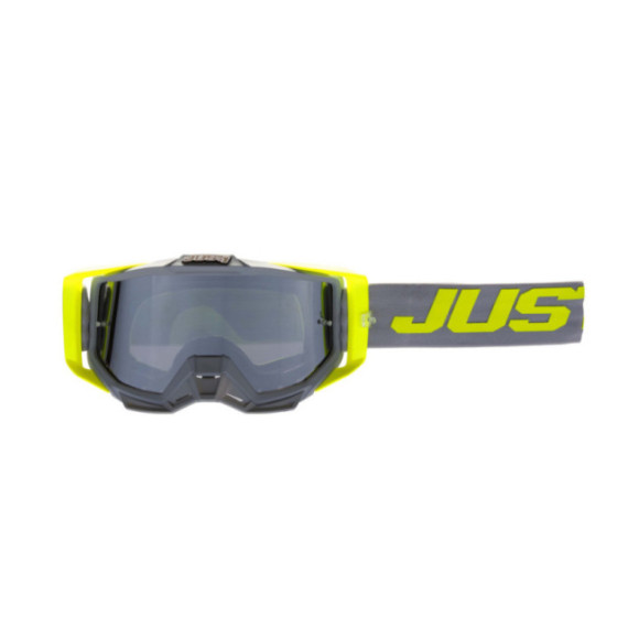 Just1 Goggle Iris 2.0 Logo Yellow Fluo - Black Mirror Silver Lens 