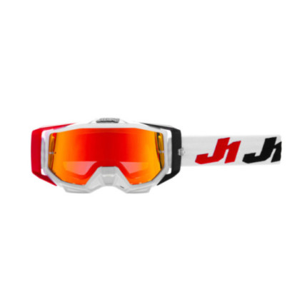 Just1 Goggle Iris 2.0 Racer Black - Red - White Mirror Red Lens 