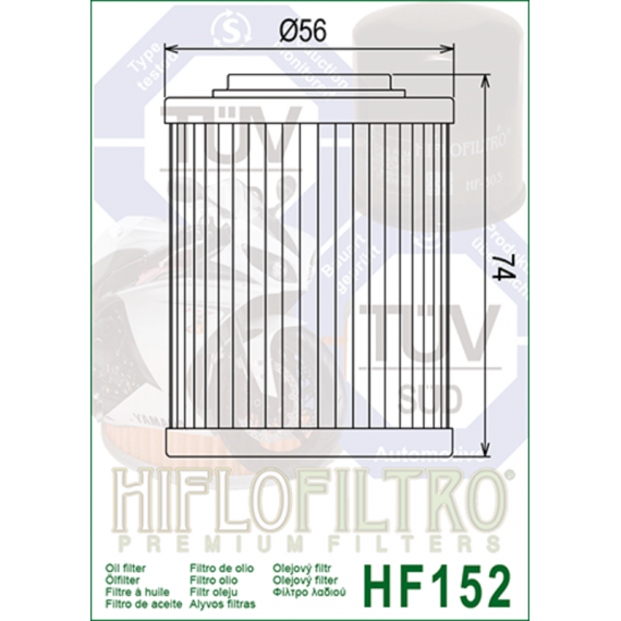 HiFlo oil filter HF152