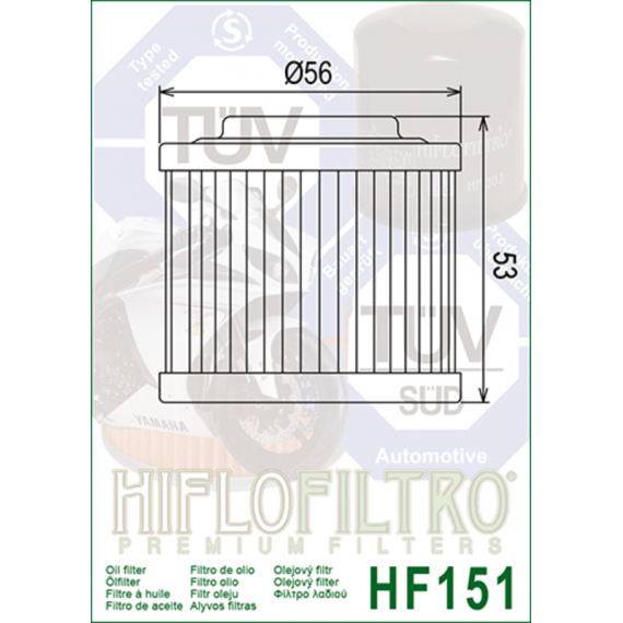 HiFlo oil filter HF151