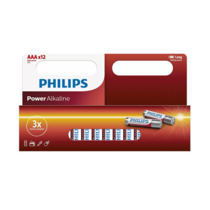 Philips battery LR03 / AAA Power Alkaline B12 (12pcs)