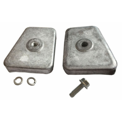 Perf metals anode, Gearcase Johnson/Evinrude