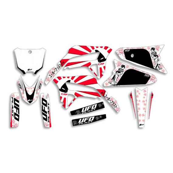 UFO Graphic Kit CRF250R 2022-,CRF450R 2021-  Akaishi White