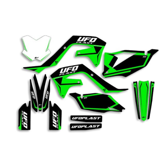 UFO Graphic Kit KX250F 2021-,KX450F 2019- Stokes Black