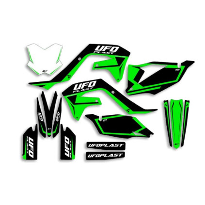 UFO Graphic Kit KX250F 2021-,KX450F 2019- Stokes Black