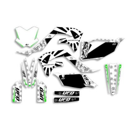 UFO Graphic Kit KX250F 2021-,KX450F 2019- Akaishi White