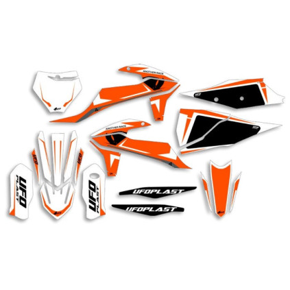 UFO Graphic Kit SX/SX-F 125/450 2019- Apodis White