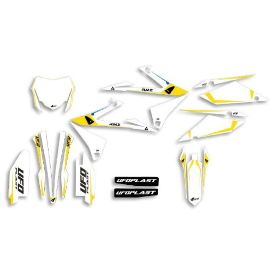 UFO Graphic Kit RM-Z 250 2019- /450 2018- Tecna White