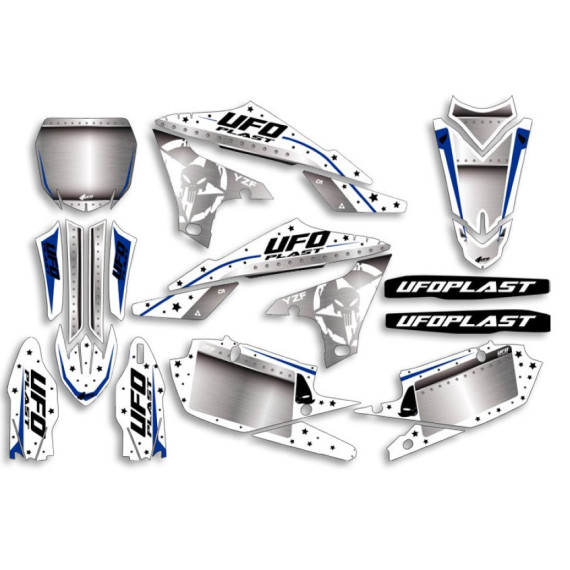 UFO Graphic Kit YZ 250F 2019- /450 2018- Stardust White