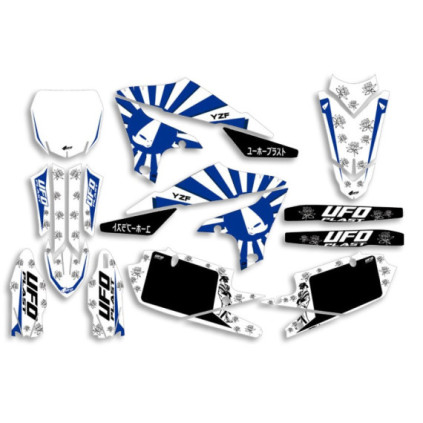 UFO Graphic Kit YZ 250F 2019- /450 2018- Akaishi White