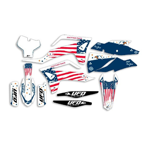 UFO Graphic Kit MC/MC-F 2021- Patriot White