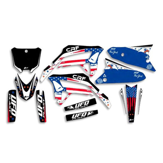 UFO Graphic Kit CRF250R 2022-,CRF450R 2021- Patriot Black