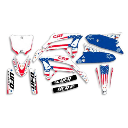 UFO Graphic Kit CRF250R 2022-,CRF450R 2021-  Patriot White