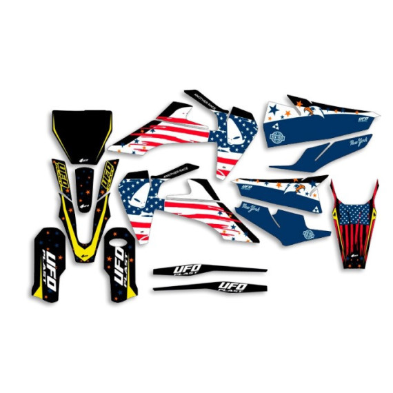 UFO Graphic Kit TC/FC 125/450 2019- Patriot Black