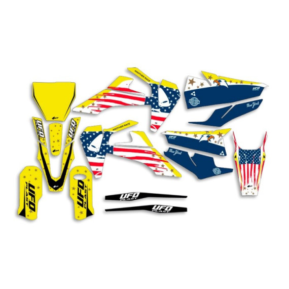 UFO Graphic Kit TC/FC 125/450 2019- Patriot Neon Yellow