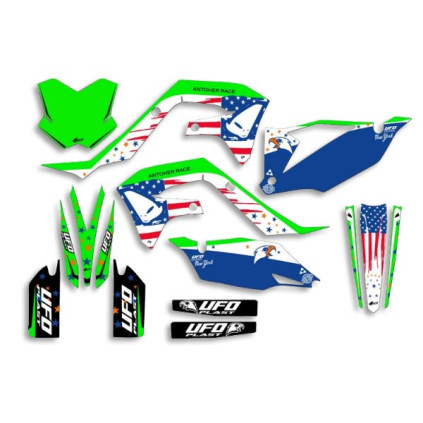 UFO Graphic Kit KX250F 2021-,KX450F 2019- Patriot OEM