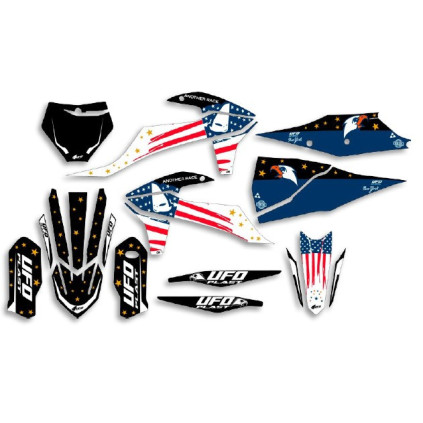 UFO Graphic Kit SX/SX-F 125/450 2019- Patriot Black