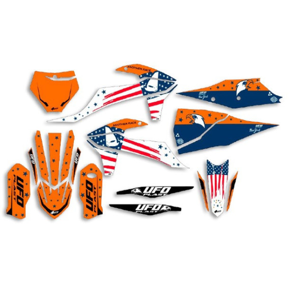 UFO Graphic Kit SX/SX-F 125/450 2019- Patriot Neon Orange