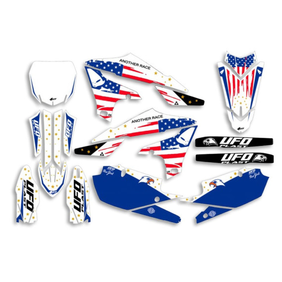 UFO Graphic Kit YZ 250F 2019- /450 2018- Patriot White