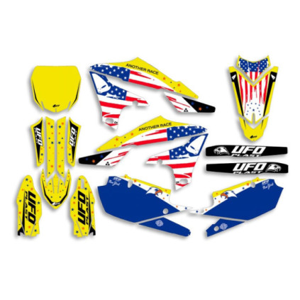 UFO Graphic Kit YZ 250F 2019- /450 2018- Patriot Neon Yellow