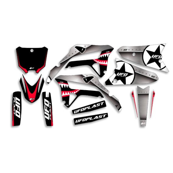 UFO Graphic Kit CRF250R 2022-,CRF450R 2021- Thunder Black