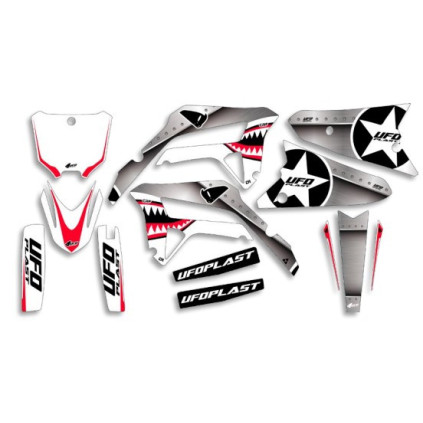 UFO Graphic Kit CRF250R 2022-,CRF450R 2021-  Thunder White