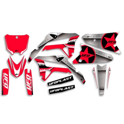 UFO Graphic Kit CRF250R 2022-,CRF450R 2021-  Thunder Red