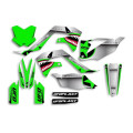 UFO Graphic Kit KX250F 2021-,KX450F 2019- Thunder Neon Green