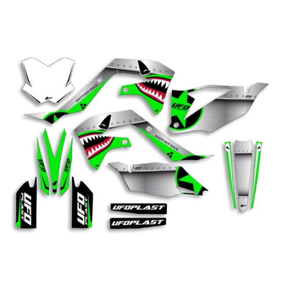 UFO Graphic Kit KX250F 2021-,KX450F 2019- Thunder OEM