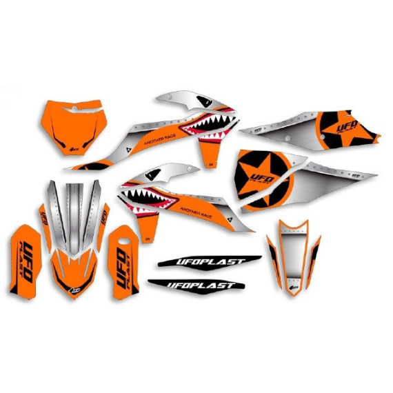 UFO Graphic Kit SX/SX-F 125/450 2019- Thunder Neon Orange