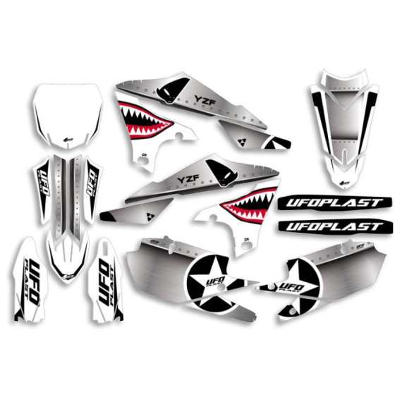 UFO Graphic Kit YZ 250F 2019- /450 2018- Thunder White