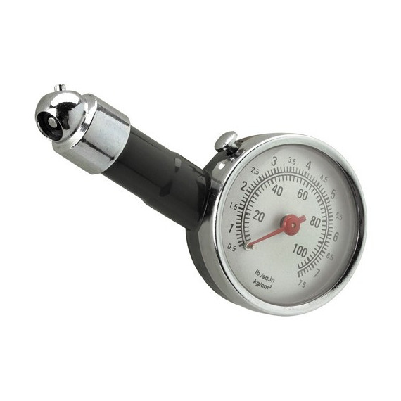 TMV Tire Pressure Gauge Gray Paint 60PSI - 4.5 Bar Max.