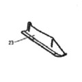 Bronco Adjustment plate Right for flail mower 77-12490