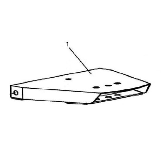 Bronco Drawbar adjusting plate for flail mower 77-12490