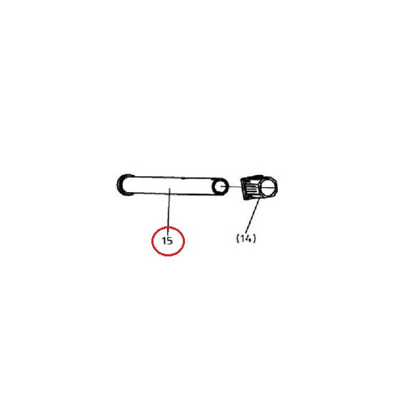 Bronco Drawbar axle for flail mower 77-12490
